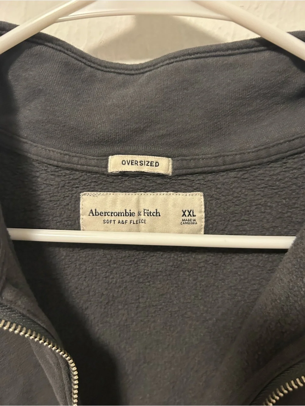Men's fleece quarter-up jacket